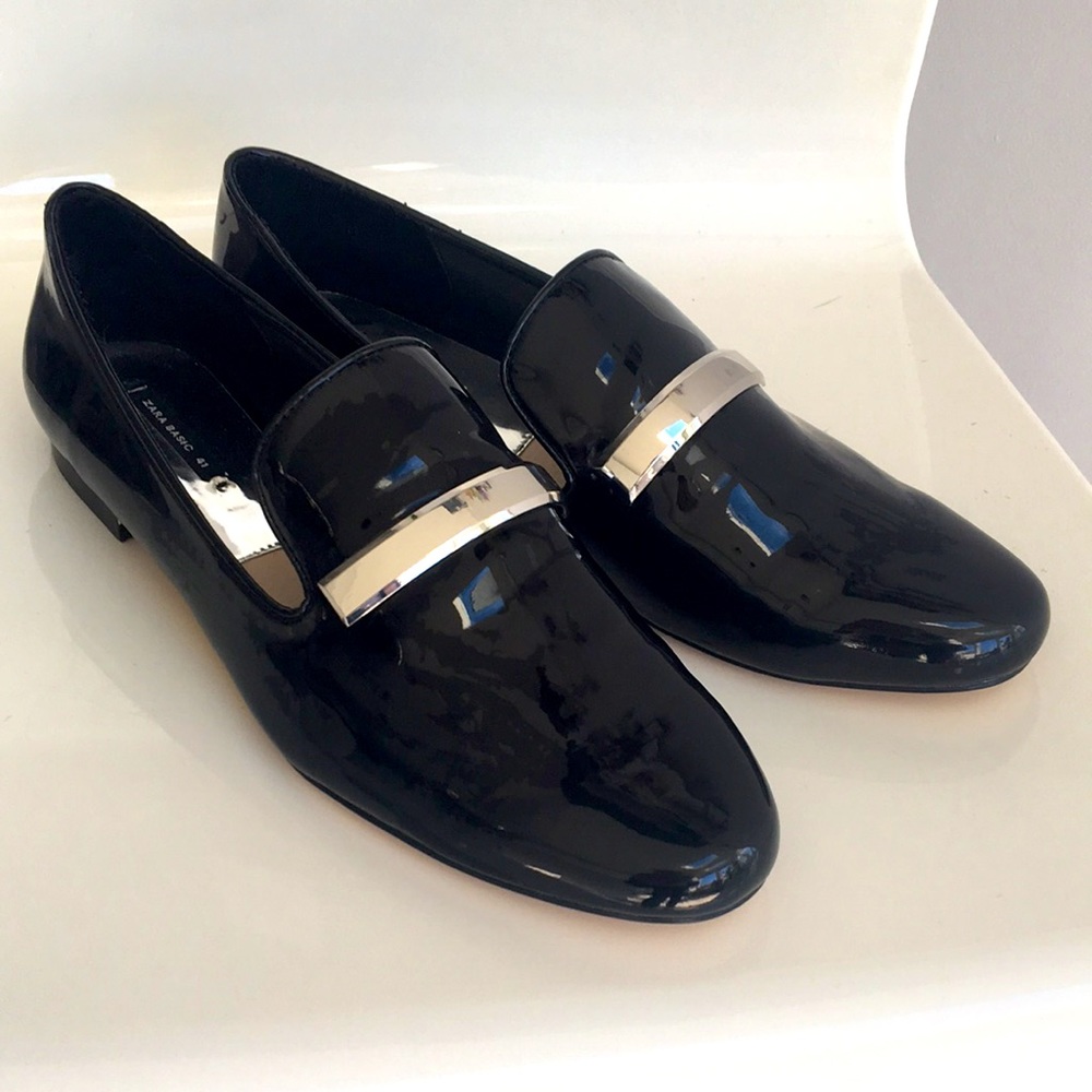 Zara lacquer loafers
